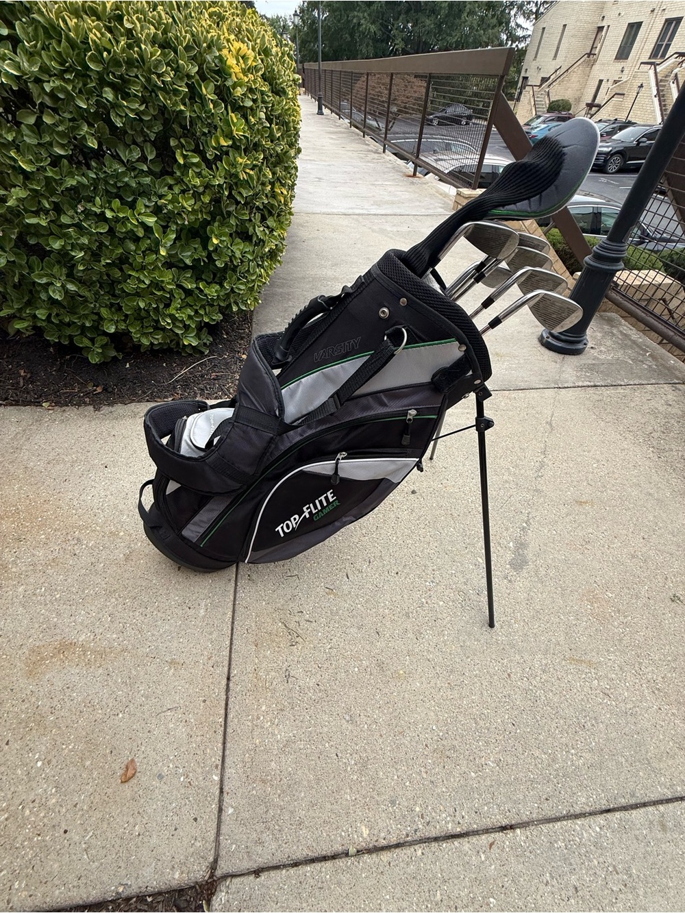Top-Flite Black and Gray Men's Golf Duffel Bag
